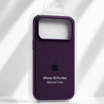 Чехол iP 18 Pro Max/17 Pro Max Silicone Case (Dark Purple)