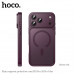 Чехол МagSafe Hoco Skin Shell iP 18 Pro закрытая камера, цвет Cherry red