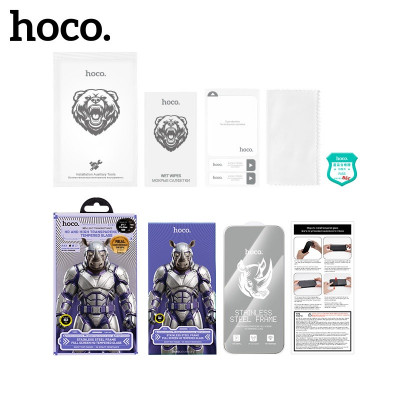 Стекло защитное Hoco Stainless HD iP 18 Pro/17 Pro (A43) Гальваническое покрытие с защитой от отпечатков пальцев.
Технология герметизации краёв рамки из нержавеющей стали.Объёмное 3D-покрытие всего экрана.