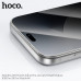 Стекло защитное Hoco Stainless HD iP 18 Pro Max (A44) Антишпион. Гальваническое покрытие с защитой от отпечатков пальцев, Герметичная обработка краёв рамки из нержавеющей стали. Высокая чёткость и защита конфиденциальности под углом 20 Объёмное 3D-покрыти