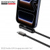 Кабель USB-C/USB-C BOROFONE BX125 1м, 3A, 60W, плетеный, Black, угловой + складной держатель