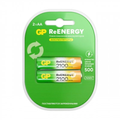 Аккумулятор GP HR06 ReENERRGY (2100mAh) BL-2