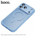 Чехол МagSafe Hoco Skin Shell iP 18 Pro Max закрытая камера, цвет Glacier Blue