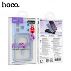 Чехол МagSafe Hoco Skin Shell iP 18 Pro Max закрытая камера, цвет Glacier Blue