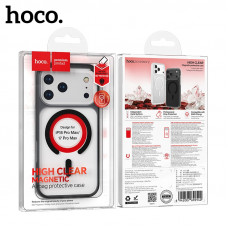 Чехол MagSafe Hoco iP 18 Pro Max/17 Pro Max силиконовый, Black