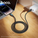 Кабель USB-C Lightning HOCO U157 Fuente PD30W 1.2м Black, TPE Передача данных, Сердечник из чистой меди, цинковый сплав.