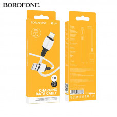 Кабель Lightning BOROFONE BX84 1м, 2,4A, ПВХ, White АКЦИЯ!!! Кратно 30 шт!