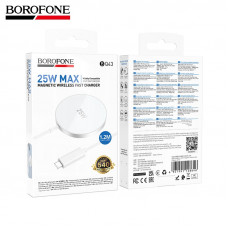 Беспроводное зарядное устройство BOROFONE BQ43 Adelanto 25W магнит White АКЦИЯ!!! Кратно 2 шт!