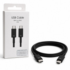 Кабель USB-C/USB-C SM 1м, 5A, Black (качество 110 cooper, Без лого) АКЦИЯ!!! Кратно 10 шт!