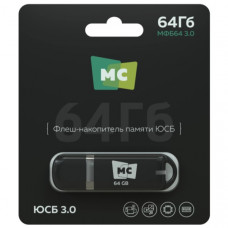 USB флеш-диск МФБ64 3.0 64Гб More Choice Black