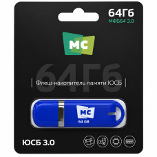 USB флеш-диск МФБ64 3.0 64Гб More Choice Blue