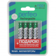 Аккумулятор Perfeo R03 (1100mAh) 4BL+BOX