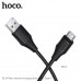 Кабель Type-C HOCO X124 Bien 1м, 3A, силикон, Black