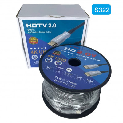Кабель Активный оптический HDMI H285(AOC) 4K UHD 2.0V 90м