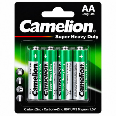 Батарейка Camelion R6 Super Heavy Duty BL-4 (48/960)