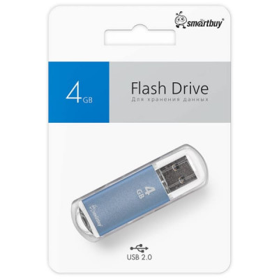 USB флеш-диск 4Gb Smartbuy V-Cut Blue