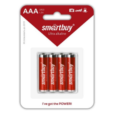 Батарейка SmartBuy LR03 Alkaline BL4