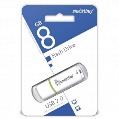 USB флеш-диск 8Gb SmartBuy Crown White