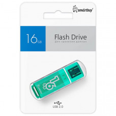 USB флеш-диск 16Gb Smartbuy Glossy series Green