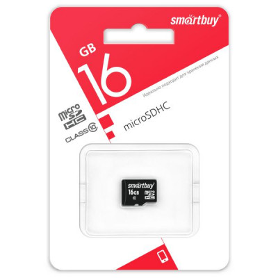 Карта памяти MicroSDHC 16Gb Smartbuy Class10 UHS-1 (без адаптера)