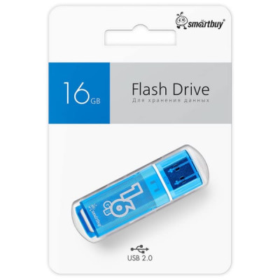 USB флеш-диск 16Gb Smart Buy Glossy series Blue