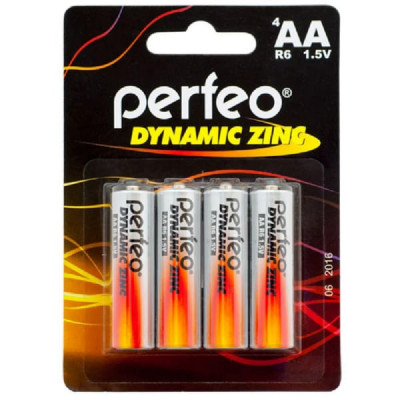 Батарейка PERFEO R6 Dynamic Zinc BL4