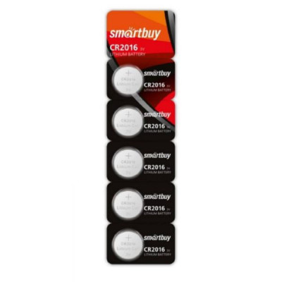 Батарейка Smartbuy CR2016 BL5