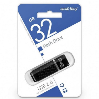 USB флеш-диск 32Gb Smartbuy Quartz Black