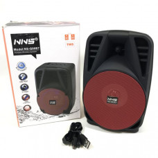 Портативная колонка с BLUETOOTH MP3 NNS Q99BT Red 1 литиевый аккумулятор 18650 (с разъемом Micro USB).Bluetooth, TF-карта, USB, FM.Мощность (MAX): 8 Вт