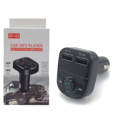 FM-Модулятор QY02, Bluetooth, 2USB, 5V-3.1A