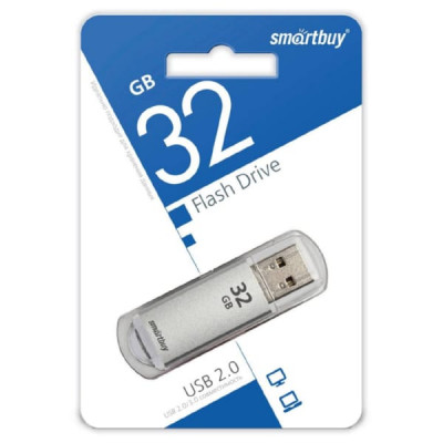 USB флеш-диск 32Gb Smartbuy V-CUT Silver