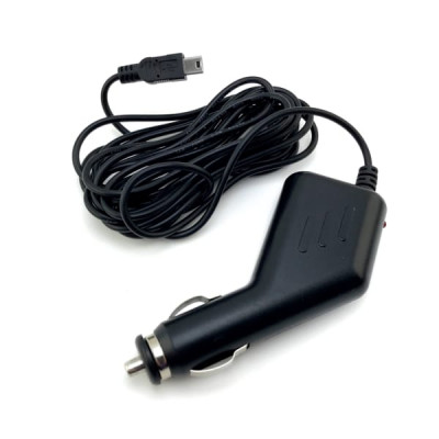 АЗУ для видеорегистратора MiniUSB, LB-10, прямой штекер. Вход: DC 12-24V. Выход: DC:5V/300mA.