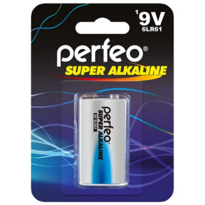 Батарейка Perfeo 6LR61/1BL Super Alkaline