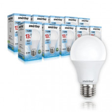 Лампа светодтодная SMARTBUY A60-13W-220V-4000K-E27 (белый свет)  (1/10/50)