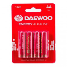 Батарейка DAEWOO LR06 ENERGY Alkaline BL-4 (4/40/960) Батарейка DAEWOO LR06 ENERGY Alkaline BL-4 (4/40/960)