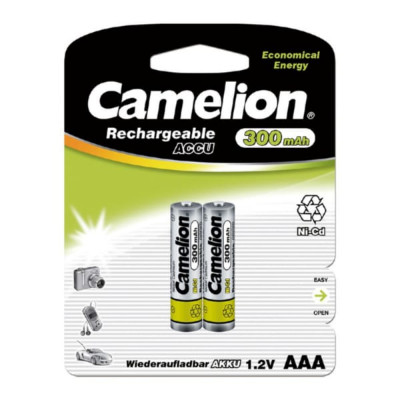 Аккумулятор Camelion R03 (300 mAh) BL-2 (2/24/96)