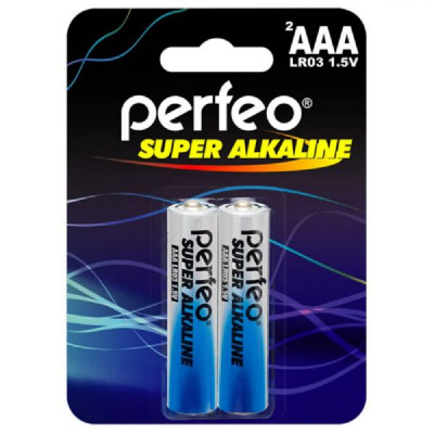 Батарейка PERFEO LR03 Super Alkaline BL-2  (60/480)