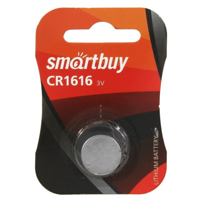 Батарейка Smartbuy CR1616 BL1 (12/72)