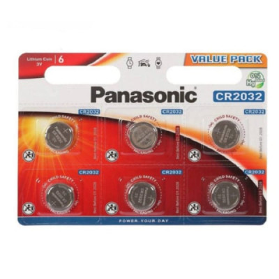 Батарейка Panasonic Power Cells CR2032 BL6 (120)