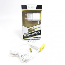 СЗУ Lightning + USB Afka-Tech AF1008/1012 1,2м, 5V, 1,5A. Сетевое зарядное устройство Lightning + выход USB, длина кабеля 1,2м