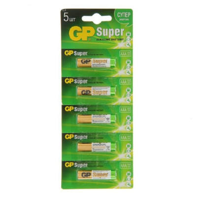 Батарейка GP LR03 SUPER G-TECH BL-5 отрывные (20/200/1000)