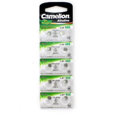 Батарейка Camelion AG0 (379А/LR521) BL-10 (10/100/3600)