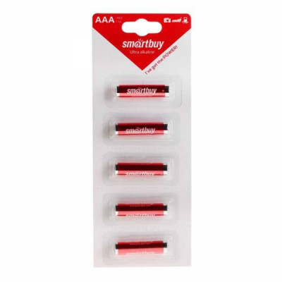Батарейка SmartBuy LR03 BL-5 Strip лента (60/600)