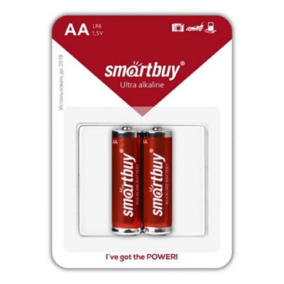 Батарейка Smartbuy LR06 BL-2 (24/240)