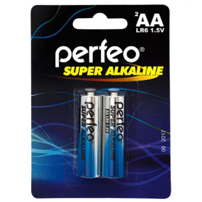 Батарейка Perfeo LR06 Super Alkaline BL-2 (60/240)