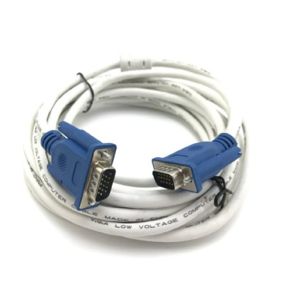 Кабель VGA-VGA 5м (3+4 толстый шнур)