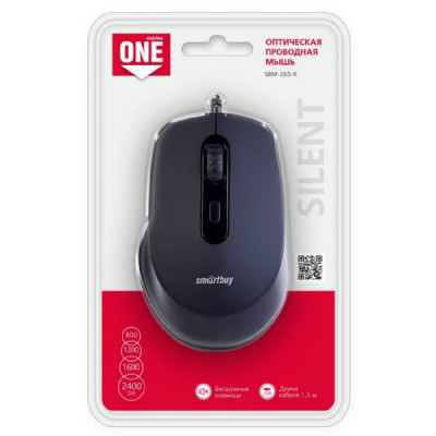 Мышь проводная SmartBuy ONE 265-K, черный (SBM-265-K)