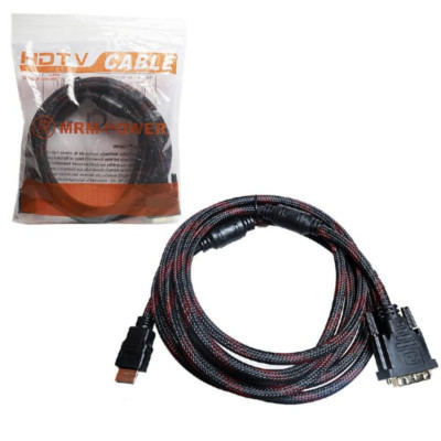 Кабель HDMI-DVI-D M/M MRM-POWER с фильтром, длина 5 метров