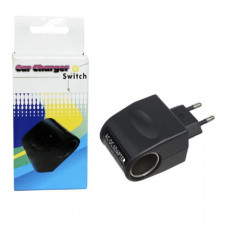 Адаптер сетевой LP291 220V/12V с гнездом прикуривателя 2A=0,5A