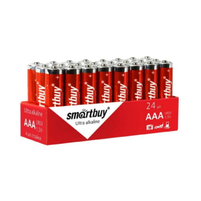 Батарейка Smartbuy LR03 Alkaline box-24
